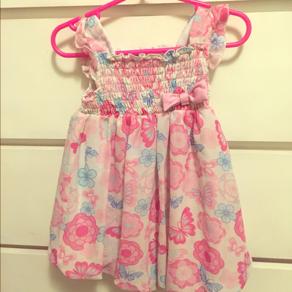 Cute Infant girl Floral pattern dress🌹 Size:12M